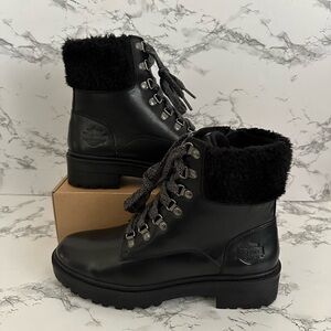 Harley Davidson Motorcycle Combat Biker Boots Becky Tegan Valene Women Size 9.5